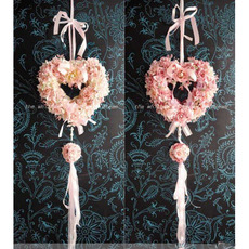 Dreamlike Villatic Curling Heart-shaped Big Flower Hanging