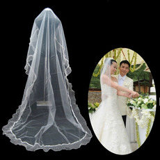 1 Layer Cathedral Length Wedding Veil