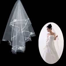 1 Layer Fingertip Length Wedding Veil