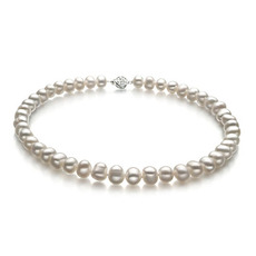 White 8-9mm Freshwater Pearl Necklace
