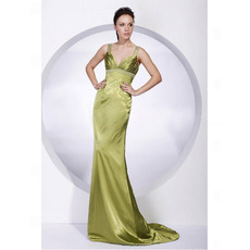 Mermaid Taffeta Evening Dress/ Long Sweetheart Evening Dress