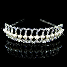 Alloy With Pearl Bridal Wedding Tiara