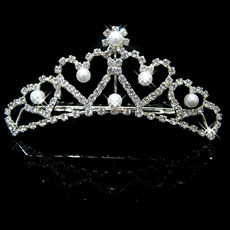 Alloy With Pearl Bridal Wedding Tiara