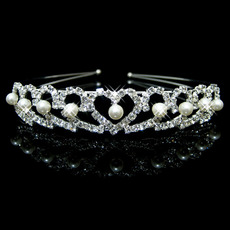 Alloy With Pearl Bridal Wedding Tiara