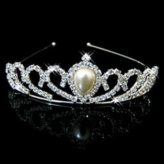 Alloy With Pearl Bridal Wedding Tiara