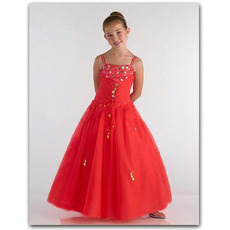 Pretty Sequin Easter Girls Dresses/ Ball Gown Organza Flower Girl Dresses