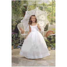 Stunning Ball Gown Full Length Taffeta First Communion Dresses