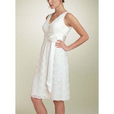Short White Homecoming Dresses/ Lace Prom Dresses for Graduation Ceremony