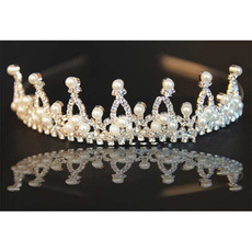 Alloy with Pearls First Communion/ Flower Girl Tiaras