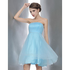 Pretty Princess Strapless Short Bridesmaid/ Homecoming/ Cocktail Dresses