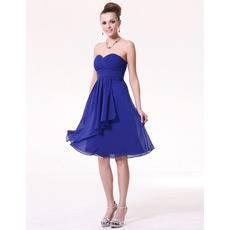 Discount Summer Empire Sweetheart Short Chiffon Bridesmaid Dresses