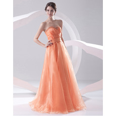 Spring Stylish Sweetheart Sweep Train Evening/ Prom Dresses