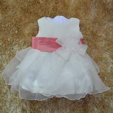 Ball Gown Tea Length Organza Flower Girl Dresses