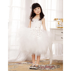 Ball Gown Knee Length Tulle Flower Girl Dresses