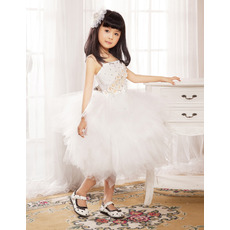 Ball Gown Knee Length Tulle Flower Girl Dresses