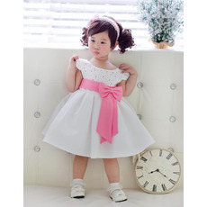 A-Line Cap Sleeves Knee Length Flower Girl Dresses