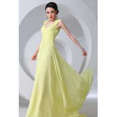 Inexpensive Chiffon Sheath Floor Length Evening/ Prom Dresses