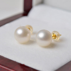 Affordable White/ Pink/ Purple Freshwater Natural Pearl Earring Set