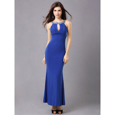 Affordable Sexy and Chic Sheath Satin Ankle Length Evening Dresses