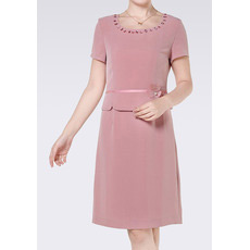 Chiffon Short Sleeves Short Column Mother of the Bride/ Groom Suits