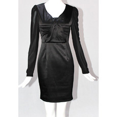 Black Long Sleeves Short Sheath Mother of the Bride/ Groom Dresses