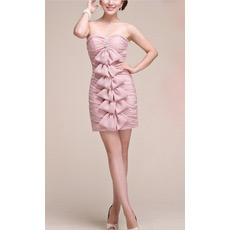 Sexy Sweetheart Sheath Short Chiffon Homecoming/ Graduation Dresses