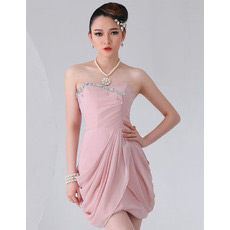 Custom Chiffon Short Sheath Sweetheart Homecoming Dresses