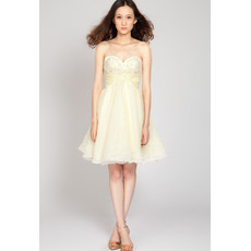 Sexy A-Line Sweetheart Short Chiffon Junior Homecoming Dresses