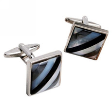Vintage Square Conch Shirt Cufflinks for Business/ Wedding