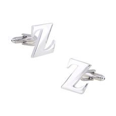 Unique Capital Letter Z Men's Shirt Cufflinks for Party/ Wedding