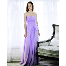 Sexy Discount Designer Chiffon Floor Length Sweetheart Evening Dresses