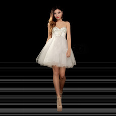 Affordable Cute A-Line Sweetheart Short Homecoming/ Party Dresses