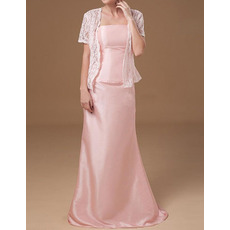Sheath Floor Length Mother of the Bride Dresses with Lace Jackets