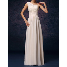 Inexpensive One Shoulder Floor Length Chiffon Bridesmaid Dresses