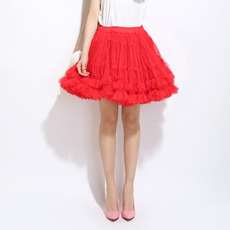 Women's Sexy Red Tulle Mini Tutus/ Skirts/ Wedding Petticoats