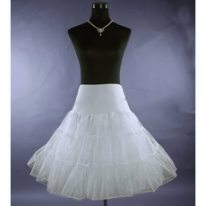 Cute A-Line White Organza Wedding Petticoats/ Skirts for Brides