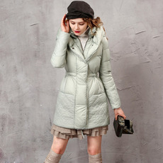 Designer Women's Fashion Winter Slim A-Line Long Down Coats Parkas