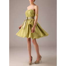 One Shoulder Mini/ Short Chiffon Bridesmaid Dresses