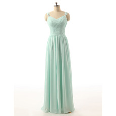 Sweetheart Floor Length Chiffon Bridesmaid/ Wedding Party Dresses