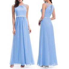 Custom Floor Length Chiffon Bridesmaid/ Wedding Party Dresses