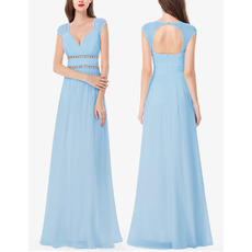 Sweetheart Floor Length Chiffon Bridesmaid Dresses