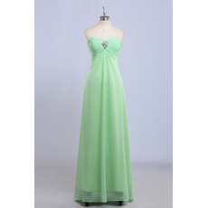 Discount Empire Sweetheart Floor Length Chiffon Bridesmaid Dresses