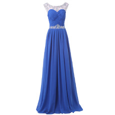 Elegant Sleeveless Floor Length Chiffon Evening/ Prom/ Party Dresses