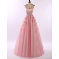 One Shoulder Floor Length Two-Piece Prom/ Party Dresses