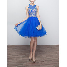 2018 New Style Sleeveless Short Organza Homecoming/ Party Dresses