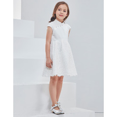 Mandarin Collar Mini/ Short Flower Girl Dresses