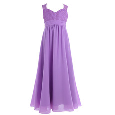 Sweetheart Floor Length Chiffon Flower Girl Dresses