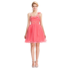 New A-Line Spaghetti Straps Mini/ Short Homecoming Dresses