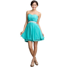 Affordable Sweetheart Mini/ Short Chiffon Homecoming/ Party Dresses