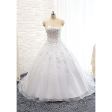 Ball Gown Sweetheart Floor Length Wedding Dresses